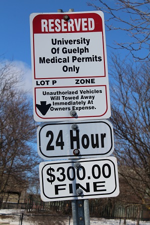 parking medical accessible staff students uoguelph